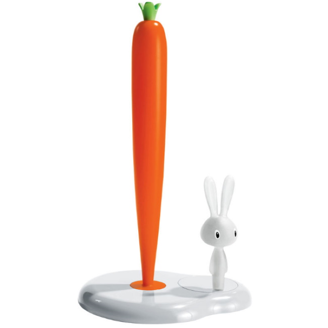 알레시 Bunny and Carrot Kitchen Roll Holder