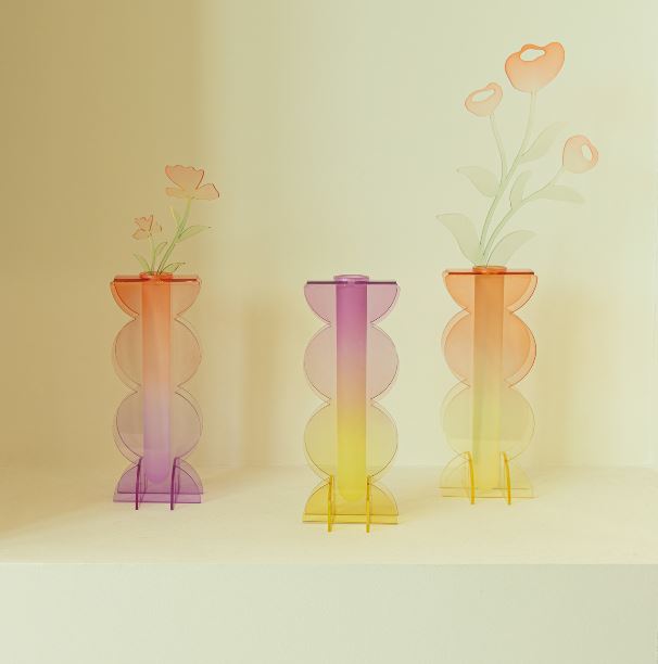 스튜디오리포소 아크릴 화병 rounded vase L [3% 적립]