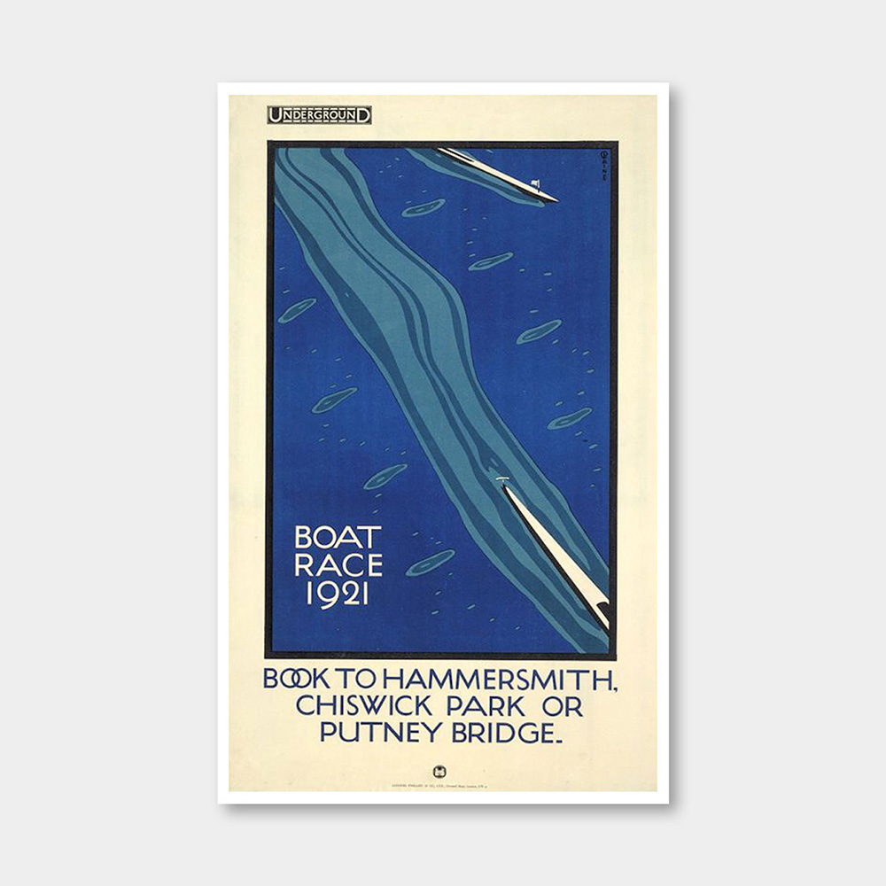 오픈에디션 언더그라운드 Boat Race 1921 빈티지 포스터 (액자포함) [3% 적립]