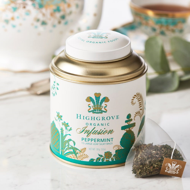 포트넘앤메이슨 하이그로브 Highgrove Organic Peppermint Infusion Tin