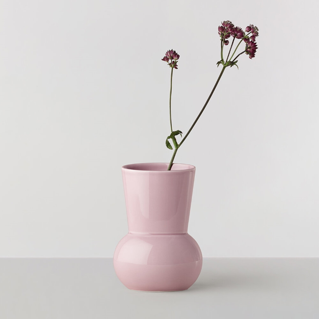 로 컬렉션 No.66 Oval Vase Rose Pink Wide