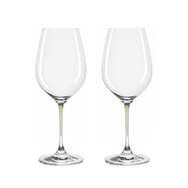 레오나르도 라 페를라 와인잔 세트 La Perla Wine Glass (Set of 2) Green