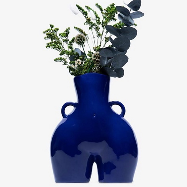 아니사 케르미쉬 러브핸들 화병 Love Handles Vase Navy Blue