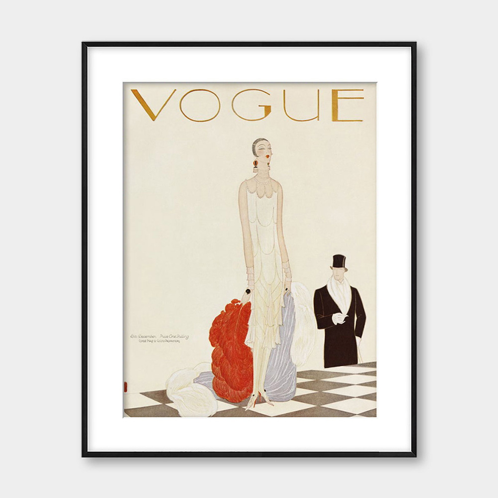오픈에디션 보그 Vogue Late December 1925 빈티지 포스터 (액자포함) [3% 적립]