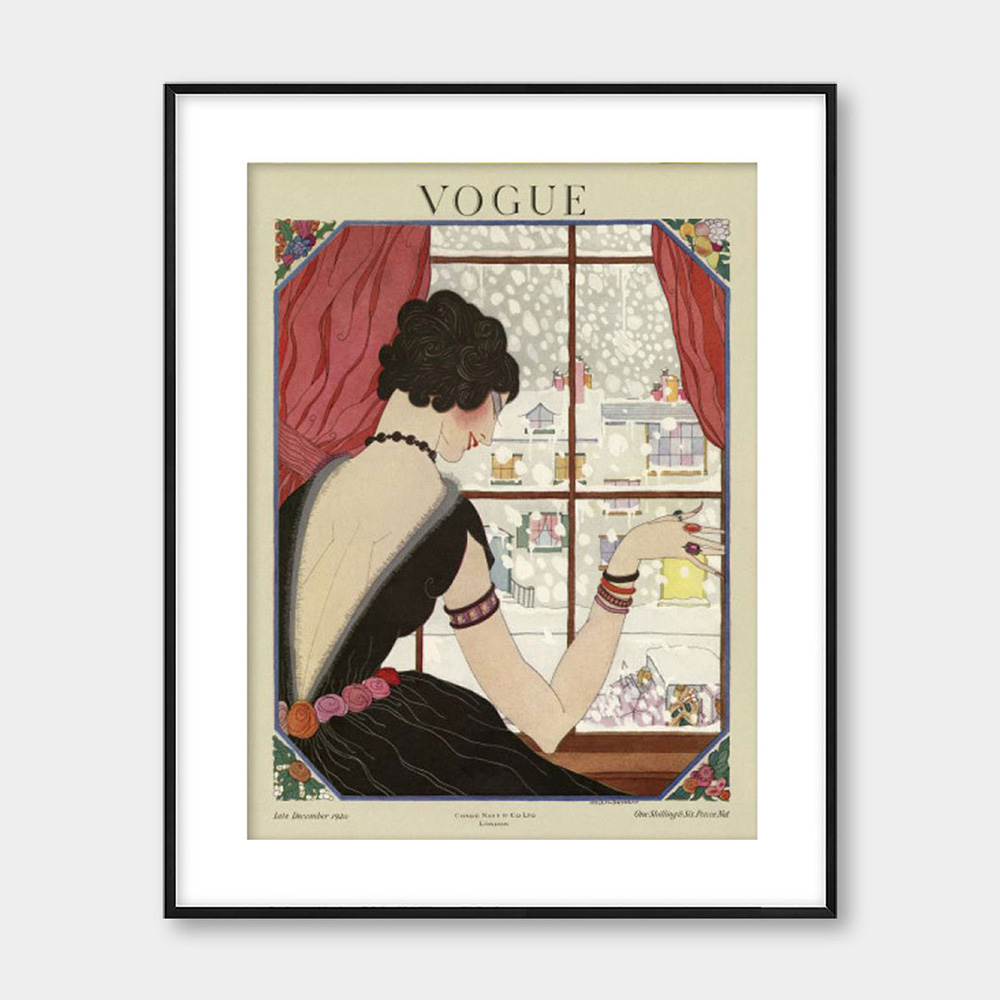 오픈에디션 보그 Vogue Late December 1920 빈티지 포스터 (액자포함) [3% 적립]