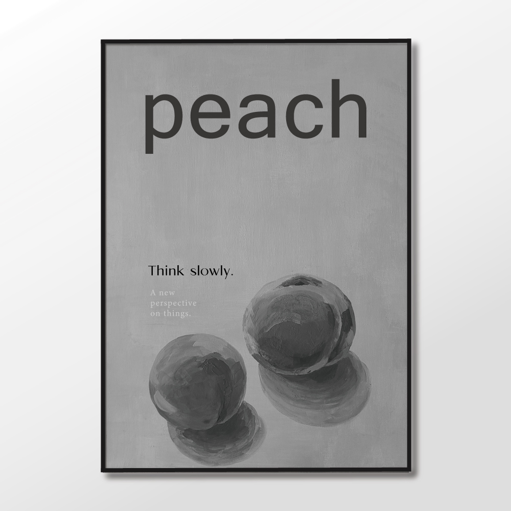 (6월특가) 슬로우웍스 아트포스터 Peach