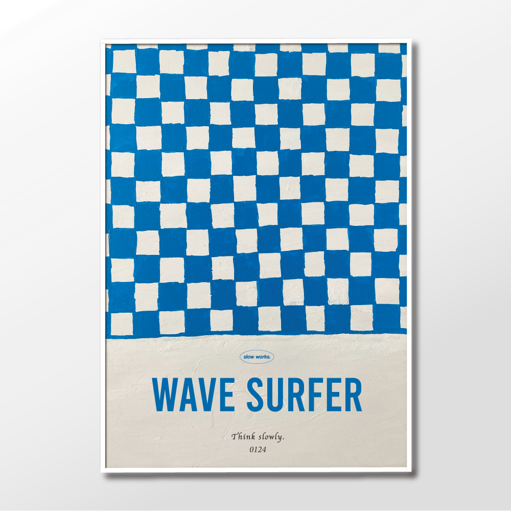 (리빙패밀리세일) 슬로우웍스 아트포스터 Wave surfer