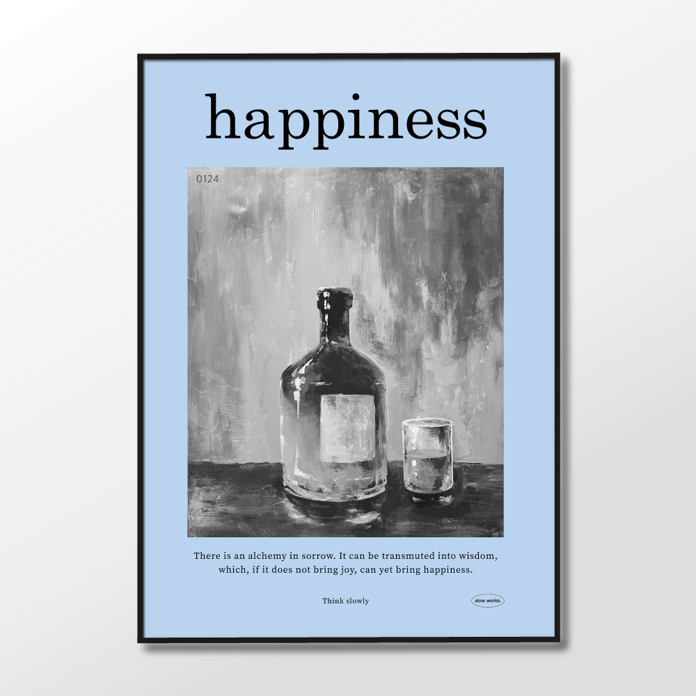 (리빙패밀리세일) 슬로우웍스 아트포스터 Happiness