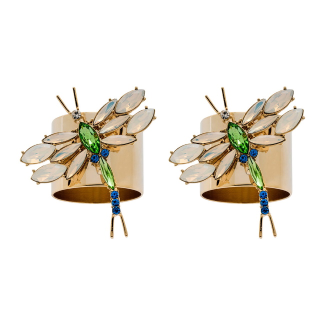 조안나뷰캐넌 냅킨링 세트 Dragonfly Napkin Ring (Set of 2) Opal