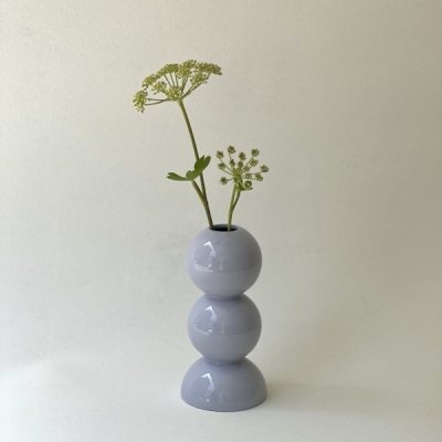 [플레인세라믹] 라운드앤라운드 베이스 화병 Round & Round (Misty Lilac)