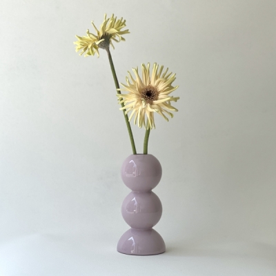 [플레인세라믹] 라운드앤라운드 베이스 화병 Round & Round (Lilac)