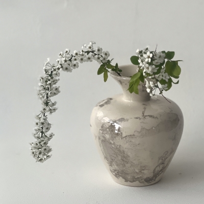 [플레인세라믹] 디노스 베이스 화병 Dinos Vase (Pebble gray_clear)