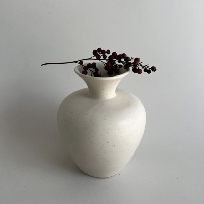 [플레인세라믹] 디노스 베이스 화병 Dinos Vase (Oatmeal-Matt)