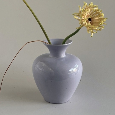 [플레인세라믹] 디노스 베이스 화병 Dinos Vase (Misty lilac)