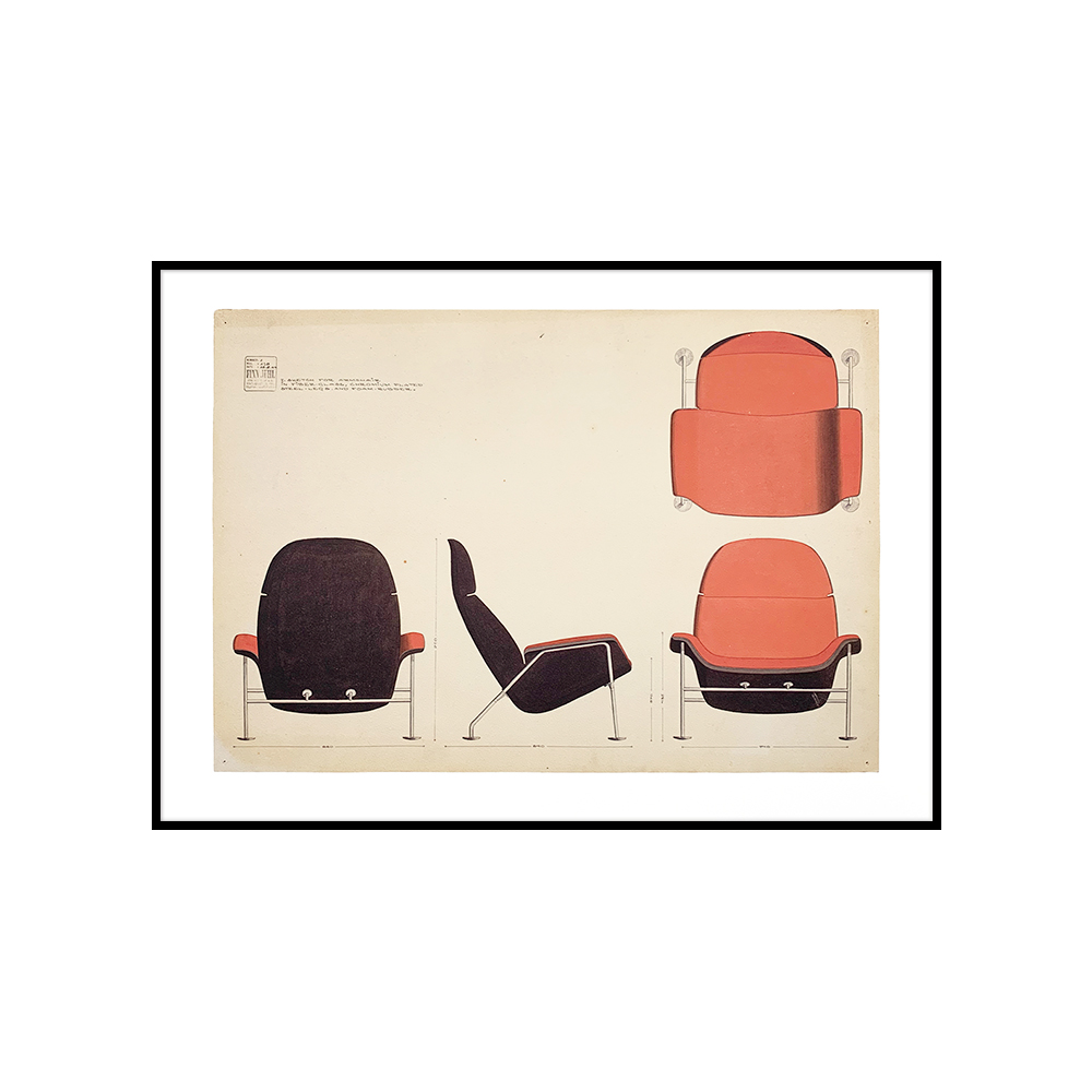 아티쉬 포스터 - 핀율 Red chair (액자포함) (5% 적립)