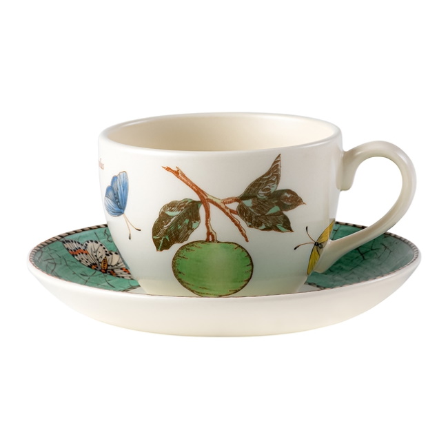 웨지우드 세라 가든 Sarahs Garden Teacup & Green Saucer