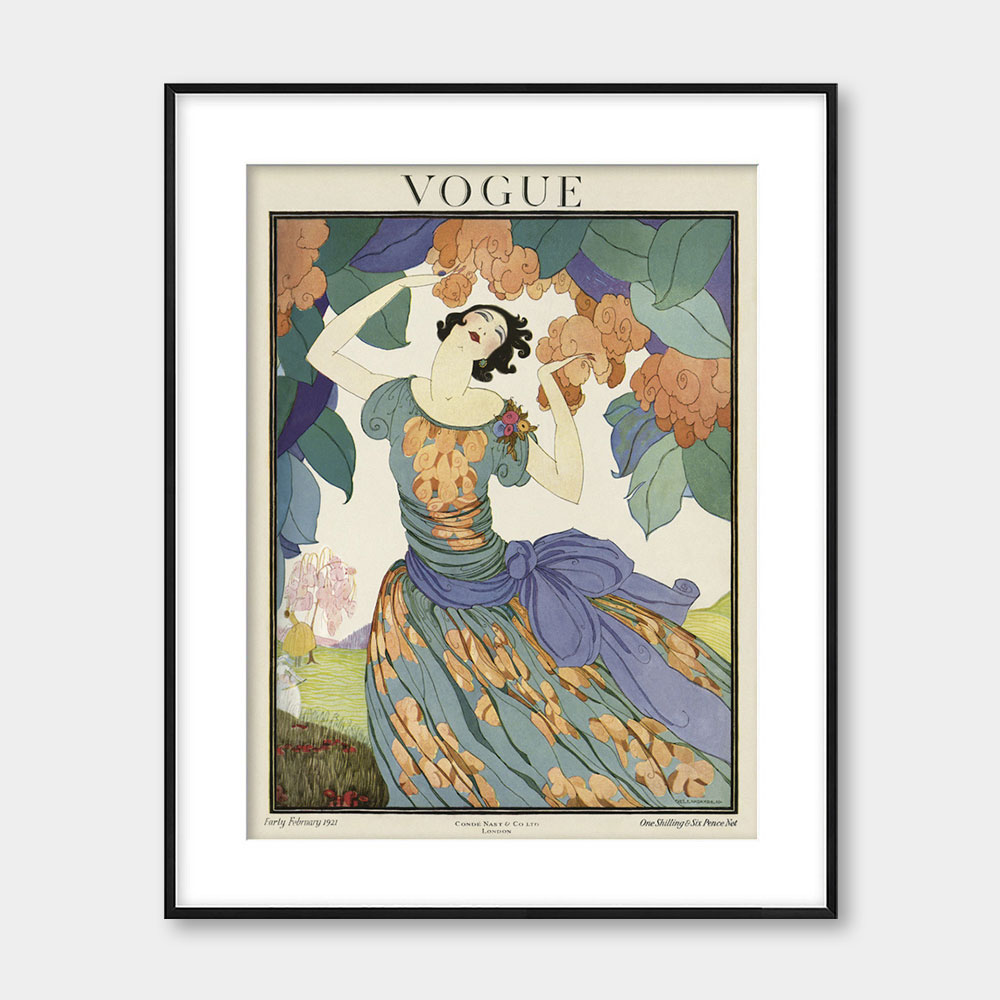 오픈에디션 보그 Vogue Early February 1921 빈티지 포스터 (액자포함) [3% 적립]