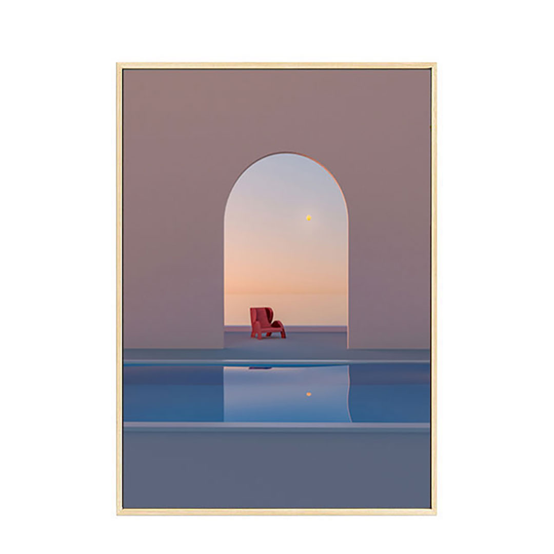 (6월특가) 오커밍 캔버스 포스터 Swim chair - 스윔체어