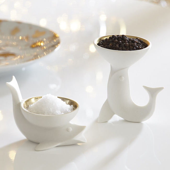 조나단애들러 Fish Salt & Pepper Cellars (Set of 2)