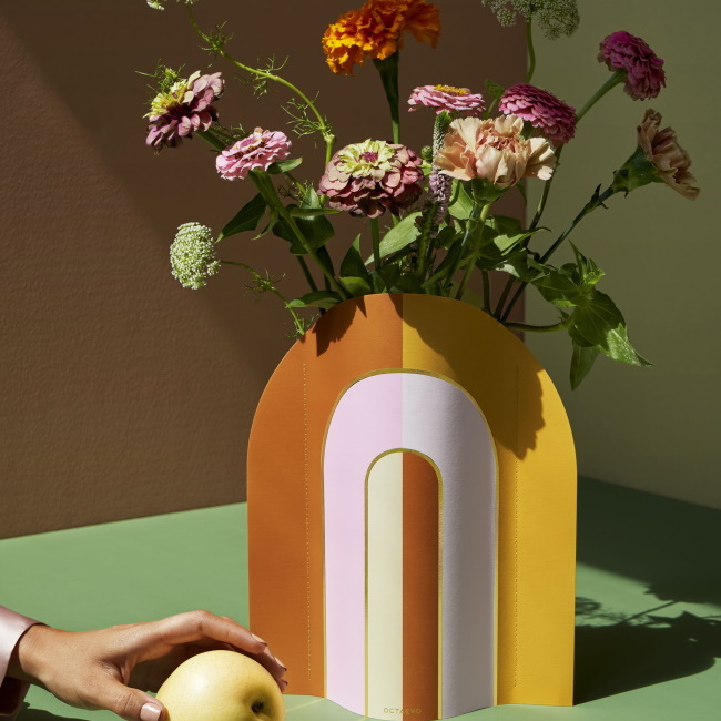 옥타에보 리비에라 아치 화병 커버 Riviera Arch Paper Vase