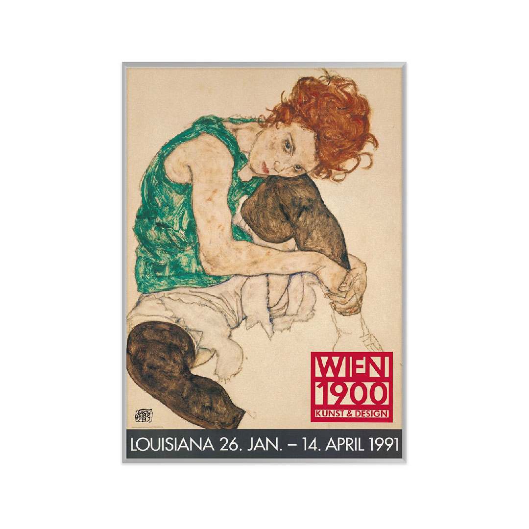 마이온프라이빗 인테리어 포스터 에곤 쉴레 EGON SCHIELE - SITTING WOMAN (ARTIST\'S WIFE) (액자포함)