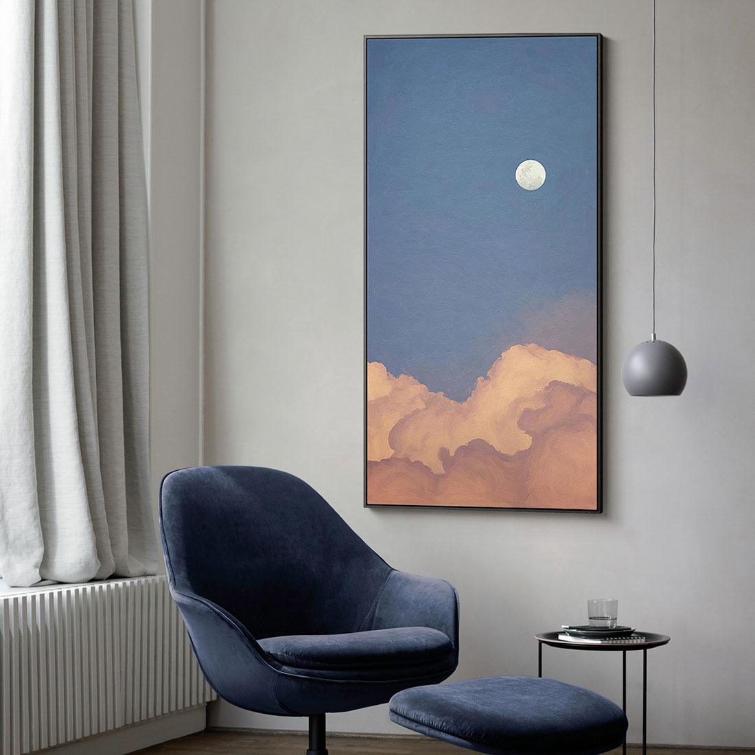 (6월특가) 오커밍 캔버스 포스터 Full moon - 풀문