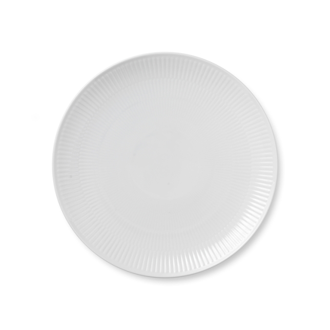 로얄코펜하겐 화이트 플레이트 쿠페 White Fluted Plate Coupe 27cm