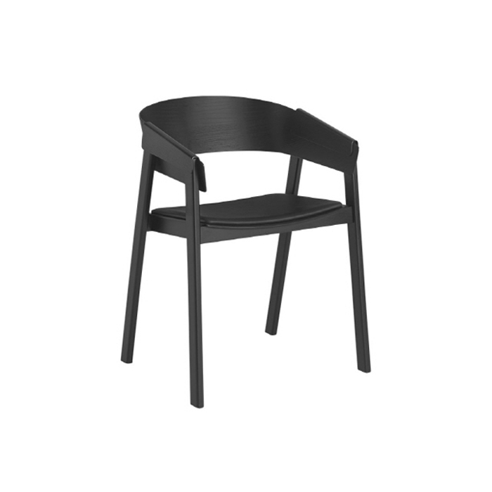 무토 커버 암체어 블랙가죽 MUUTO COVER ARM CHAIR Black Leather