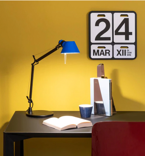 (1월특가) [빠른배송] 아르떼미데 톨로메오 마이크로 테이블 램프 바이컬러 Artemide Tolomeo Micro Black/Blue (전구포함)