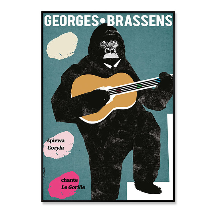 자리스튜디오 야콥 자사다 Jakub Zasada - Georges Brassens Sing the Gorilla (액자포함) [3% 적립]