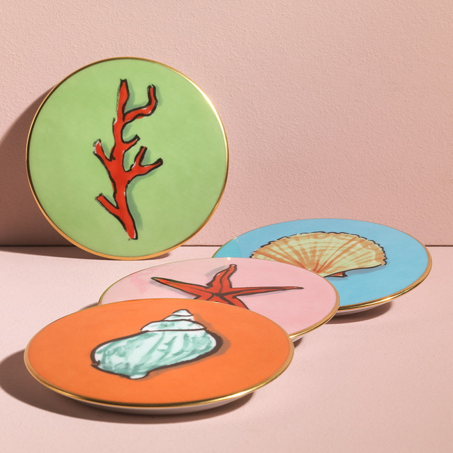 지노리1735 코스터 세트 Il Viaggio di Nettuno Coasters (Set of 4)