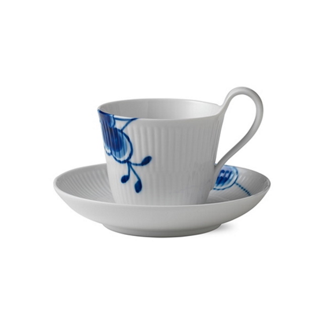 로얄코펜하겐 블루 메가 하이핸들 컵&소서 Blue Fluted Mega High Handle Cup & Saucer