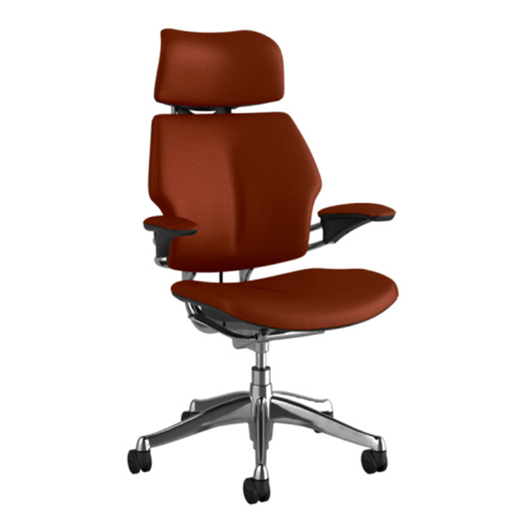 (전시상품할인) 휴먼스케일 프리덤 헤드레스트 가죽체어 Humanscale Freedom Chair Bizon Aluminum Vegetable [전시상품 20% 할인]