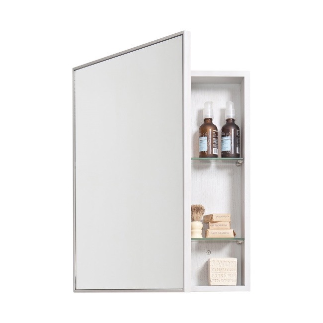 와이어웍스 슬림라인 욕실 수납장 Slimline Bathroom Cabinet Oyster Oak