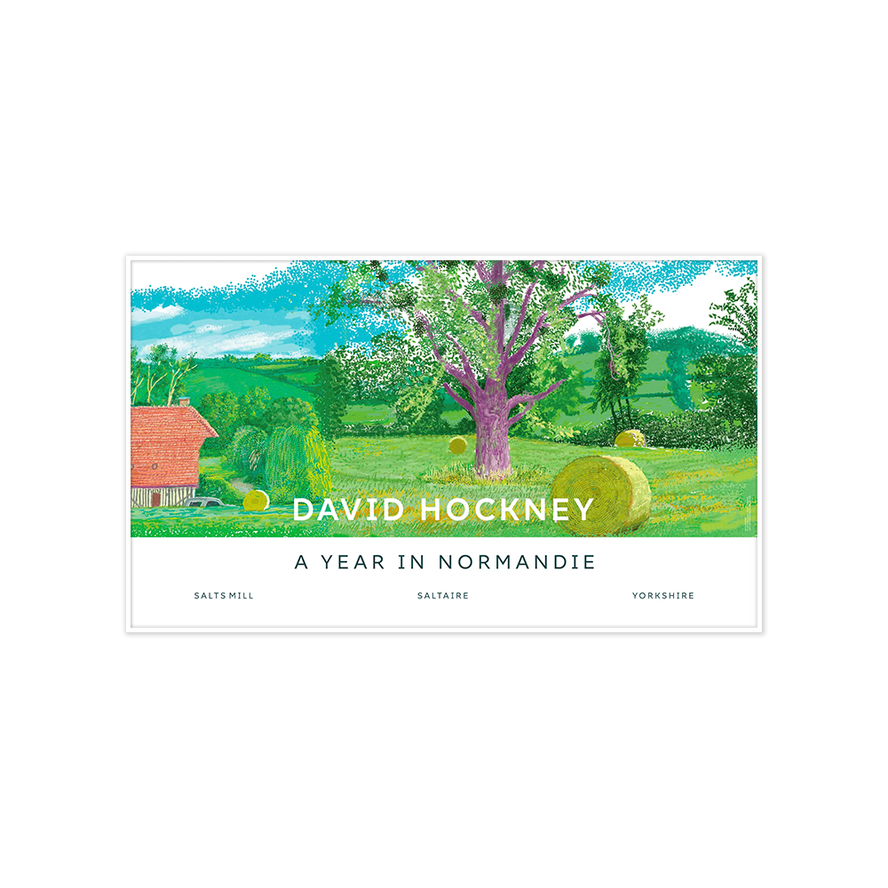 아티쉬 포스터 - 데이비드 호크니 A Year in Normandie Poster by David Hockney (Purple Tree) (액자포함) [5% 적립]
