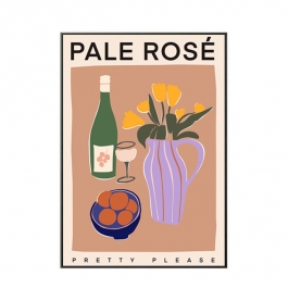 오커밍 캔버스 포스터 Pale rose 페일로즈