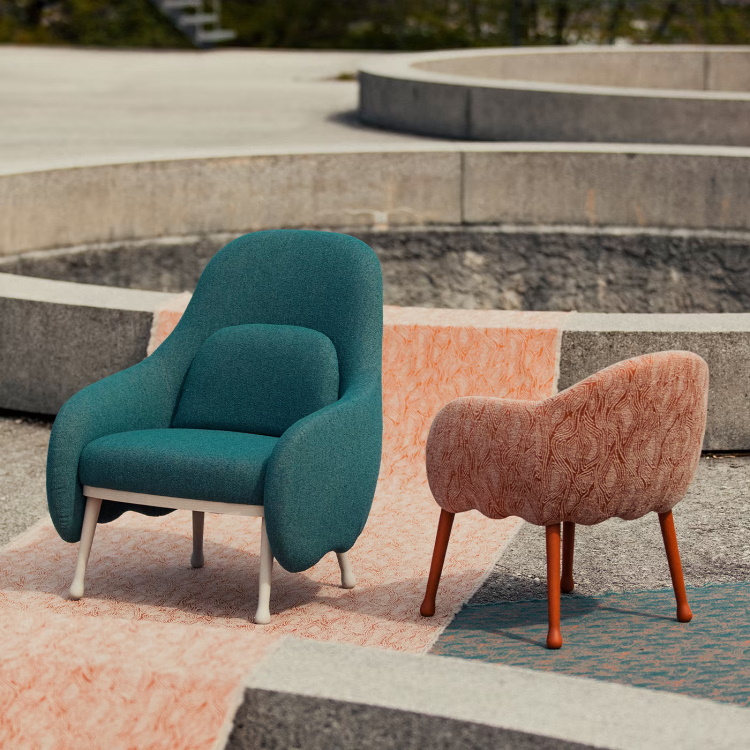 빌리아니1911 COROLLA 272 GREEN ARMCHAIR BY CRISTINA CELESTINO