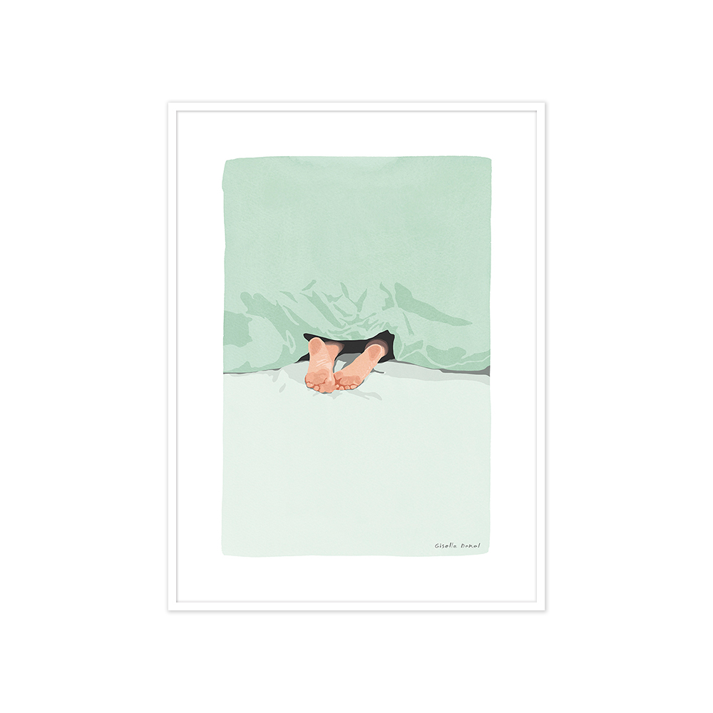 아티쉬 포스터 - 지젤 데켈 Feet under blanket (액자포함) [5% 적립]