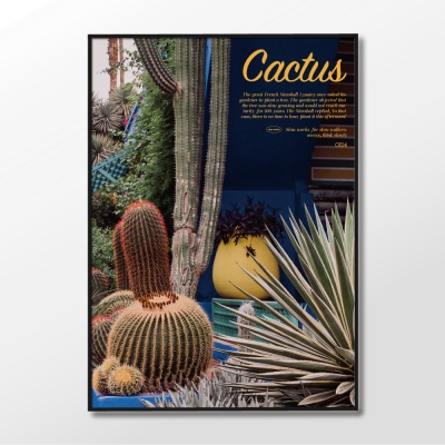 슬로우웍스 아트포스터 Cactus