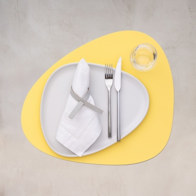 린드디엔에이 테이블 매트 Table Mat Curve Large Yellow