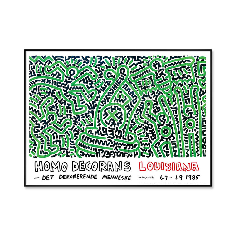 자리스튜디오 키스 해링 Keith Haring - Homo Decorans (1985) (액자포함) [3% 적립]