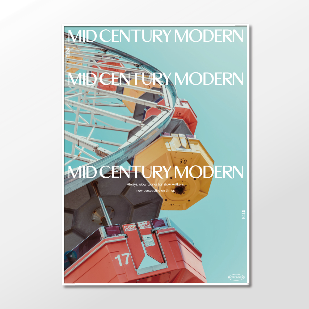 슬로우웍스 아트포스터 Mid-Century Modern #7