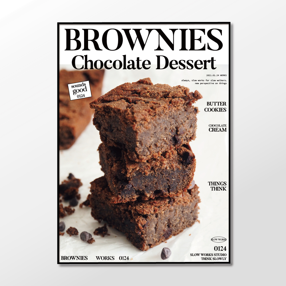 슬로우웍스 아트포스터 Brownies