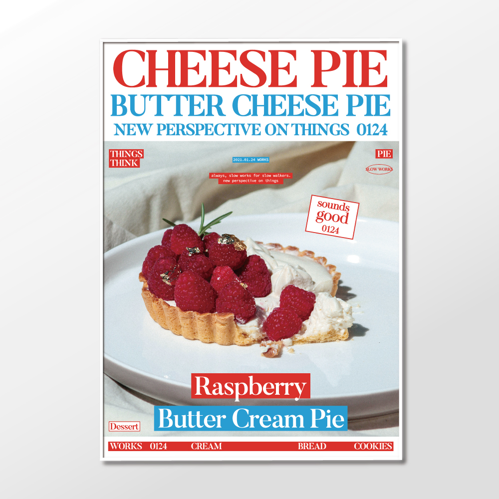 슬로우웍스 아트포스터 Cheese pie