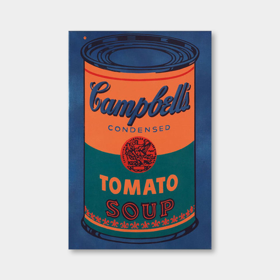 오픈에디션 앤디 워홀 캠벨수프 Colored Campbell’s Soup Can, 1965 (blue & orange) (액자포함) [3% 적립]