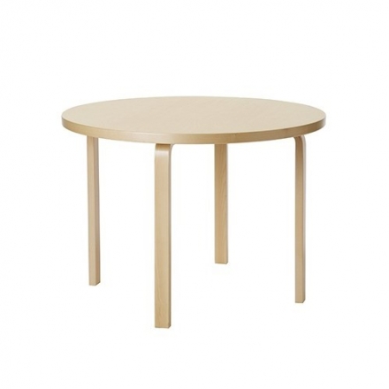 (리빙위크_트리플) 아르텍 알토 라운드 테이블 Artek Aalto Table Round 90A Birch/Birch