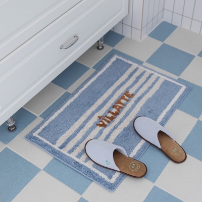 (1월특가) 커넥토리얼 빌라뜨 홈 도어 발매트 러그 - 블루(45x70) (-1/31)