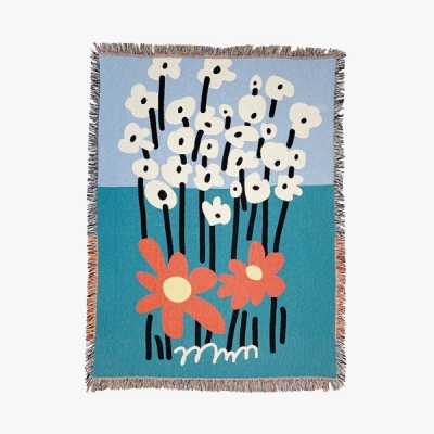 모닝눈나잇 팝콘플라워 우븐블랭킷 POPCORN FLOWER BLANKET