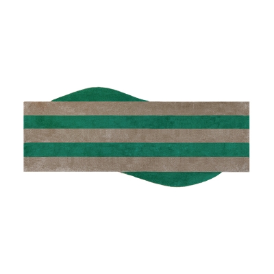 모닝눈나잇 그린스트라이프 터프팅 러그 GREEN STRIPE RUG