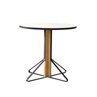 [아울렛] 아르텍 카아리 라운드 테이블 Artek Kaari Table Round Ø800 White HPL / Oak [리퍼상품]